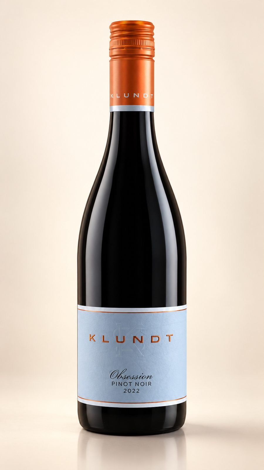 Flasche Weingut Klundt Obsession Pinot Noir trocken 2022